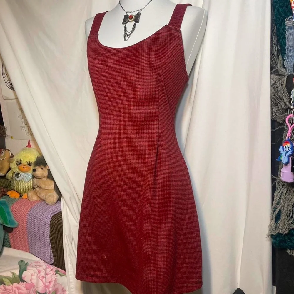 forever 21 red plaid mini dress - Picture 4 of 8